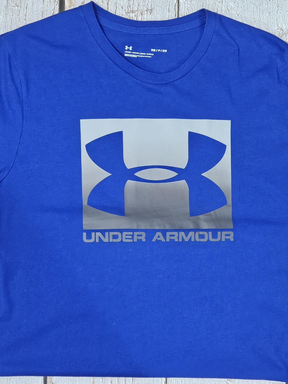 Under Armour Royal Blue Tee with Silver Logo